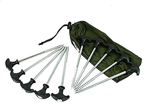Carp-Corner - Piquetas para Tienda de campaña con Bolsa (10 Unidades)