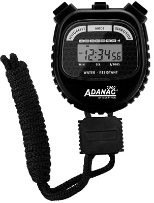 MARATHON Adanac 3000 Commercial Grade Digital Stopwatch Timer, Black
