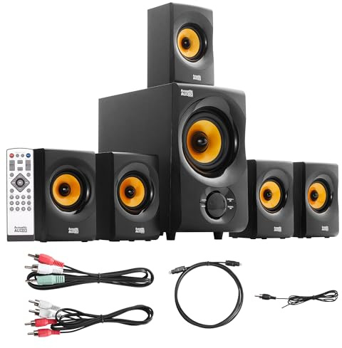 Acoustic Audio AA5170 - Sistema di altoparlanti Bluetooth Home Theater 5.1, 700 W, con sub alimentato Acoustic Audio by Goldwood