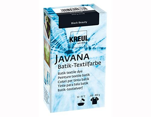 KREUL 98536 - Batik-Textilfarbe Black Beauty, 70 g, Farbpulver zum Batiken und Färben von Textilien