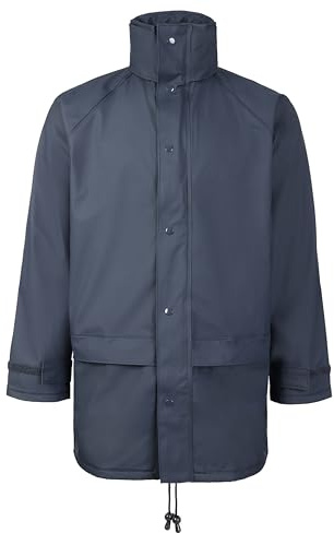 Fort Flex Waterproof Jacket - Size XL, Navy - 10,000mm Waterproof, Windproof, Tear-Resistance For-Tex Fabric with Welded Seams - with Concealed Hood & Large Pockets - Mens Winter Coat