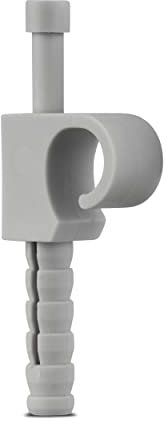 REV Kabelschellen, 25 Stück Dübelschellen -Kabelschellen, 9-12mm, grau