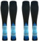 Weekend Peninsula 2 Paar Kompressionsstrümpfe Kniestrümpfe Stützstrümpfe Laufsocken für Damen & Herren, Sport, Laufen, Flug, Reisen, Schwangerschaft, Medizinische Kompressionssocken (M, Blau)