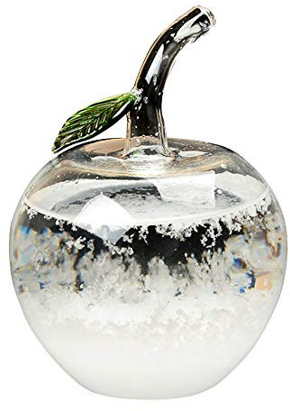 TIEMORE Sturmglas, Wettervorhersage, Wetterstationsglas, Wettervorhersageflasche, Flüssigkeitsbarometer-Desktop-Dekoration Für Home-Office-Geschenk