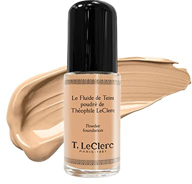 T. LeClerc - Fluide de Teint Poudré - Teinte 03 Beige Sable Mat - Vegan - Testé Sous Contrôle Dermatologique