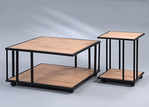 M2 Kollektion Couchtisch Paris 2 in Artisaneiche, B/H/T = 75x41x75cm