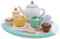 Kids Wooden Toy Play Kitchen Accessories: Chef Pretend Play Food Set and Cookware Accessory for Boys, Girls and Toddlers. (Afternoon Tea Set)