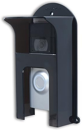 Rain Cover Bell, Plastic Video Doorbell Rain Protection, Doorbell Cover, Weather Protection, Anti-Glare Protection, Suitable for Ring Doorbells and Code Lock Front Door (B)