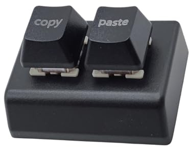 JOERBABU Teclado mecánico de 2 teclas con cable USB para juegos, interruptores programables, teclado pequeño, intercambio en caliente