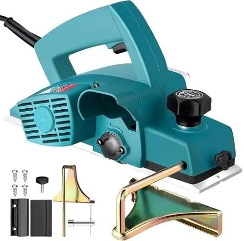 ¡Transforma tu Carpintería con Potencia y Precisión! Cepillo Carpintero Eléctrico 800W, 16500 RPM, 2mm de Profundidad – Herramienta Profesional con Guía Paralela y Llave de Tubo Incluida