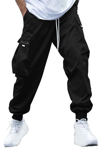 Pantalon De Travail Homme Chantier Pantalon De Travail Grande Taille Pour Hommes, Pantalon Décontracté Pour Hommes, Multi-poches, Cordon De Serrage Pantalons De Sécurité Pantalon Traqueur Chasse