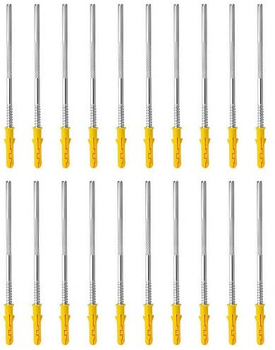 20 Stück Unsichtbare Regalhalterung, 6x130 mm Wandhalterung Regalbrett Halterung, Regalbodenträger, Tablarträger, Wandkonsole, Regalbodenhalter, Wandregal Halterung Unsichtbar