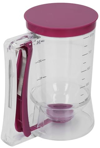 Hamwesh Dispenser per Pastella, Dispenser per Pancake Accurato, Efficiente e di Grande capacità da 900 Ml, Misurino Senza Gocciolamento per Cuocere Cupcake, Waffle, Torte, Muffin e Altro