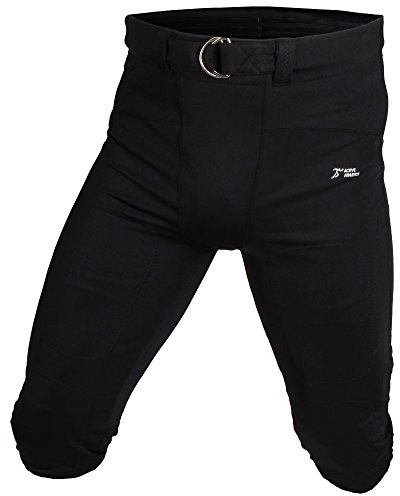 Active Athletics Football Hose Elite Gamepants No Fly (mit Breitem Gürtel) - Schwarz 3XL