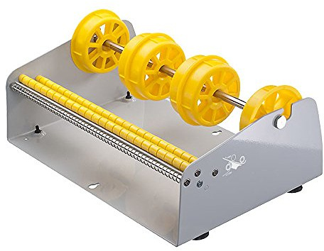 TE-Office Distributeur d'étiquettes de reçus en acier pour distributeur d'étiquettes autocollantes pour table ou meuble mural manuel Divers Rollenbreite Gris 315 mm