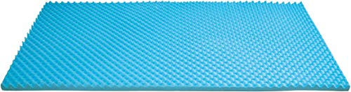 Aidapt Memory 2 Memory Foam Mattress Topper With Cooling Gel Infusion, Egg Crate/Flat Revisable Design For Beds, Sofa Beds Standard Double