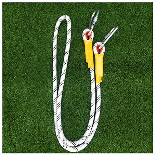 Yimihua Sicherheitsseil Weißer Durchmesser 14mm Outdoor-Kletterseil, Hochfestes, Lebensrettendes Statisches Seil, Seil Zum Wandern, Höhlenforschung, Camping, Bergsteigen (Size : 2m)