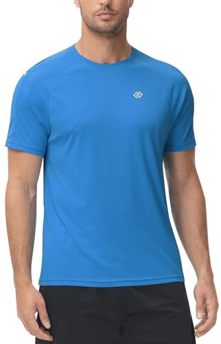MoFiz Camiseta Anti UV Hombre Rashguard Secado Rápido Manga Corta Transpirable Surf Correr Natación