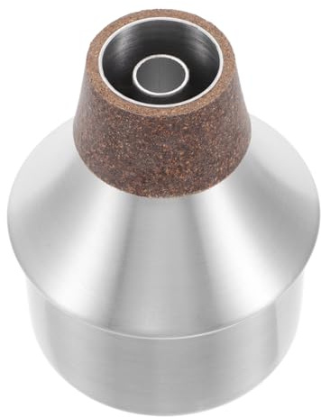 Hemobllo Sourdine de Remplacement pour Trompette en Métal Alliage d'Aluminium Silencieux Portable Accessoire pour Entraînement Facile à Installer pour Débutants Garçon et Filles et Adultes