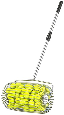 Obotsnoi Pickleballs - Balles de tennis - Panier de ramassage supérieur avec poignée - Balles de tennis - Ramassage de balles de tennis - Panier de ramassage