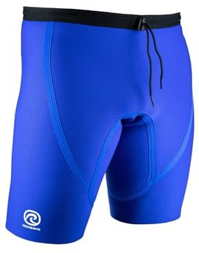 Rehband Compression Underwear R3 1.5mm Neoprene, Thermal Lifting Shorts Strength, Powerlifting, Weightlifting, Unisex, Colour:Blue, Size:X-Large