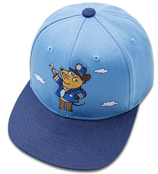 koaa Die Maus Pilot Snapback - Sendung mit der Maus, Basecap Kinder, Coole Cap für Jungen & mädchen, Snapback käppi, schildkappe, cappy, cappies Kids, Snapback Junge, Coole käppi Kleinkinder