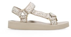 BOSANOVA Sandalias Deportivas confeccionadas en Material Textil con Detalle de Estampado en Animal Print y Plataforma de Goma eva. Cierre fácil. Calzado para Mujer