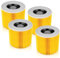 4 Filtros De Cartucho, para aspiradoras WD1, WD2, WD3, Para Kärcher WD3 filtros de Repuesto compatibles, ambién Adecuados para Filtros de Aspiradoras en seco y Húmedo