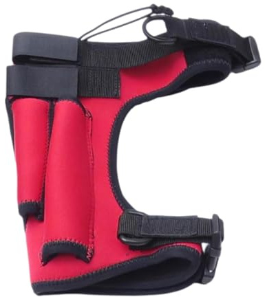 kowaku Diving Leg Knife Holder Adjustable Lightweight Dive Knife Wrap Leg Strap for Hiking Spearfishing Fishing Camping Swimming, Red