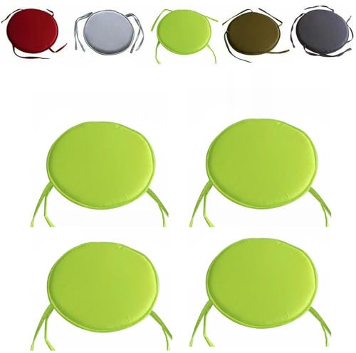 4er Pack Stuhlkissen 30cm Sitzkissen Stuhl Besonders Bequeme Sitzpolster Outdoor Perfekt Geeignet Für Hocker Langlebige Stuhlkissen Outdoor, Ideale Sitzkissen Bank Und Gartenstuhl(D)