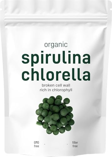 Ekologisk Spirulina Chlorella, Bruten cellvägg för bättre absorption – Non-GMO, Vegan