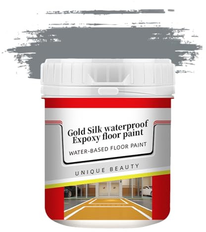 Vattenbaserad epoxy-golvfärg – professionell beläggning, giftfri halkskyddsförsegling, snabbtorkande, luktfri färg, robust yta | epoxifärg för golvtätning i