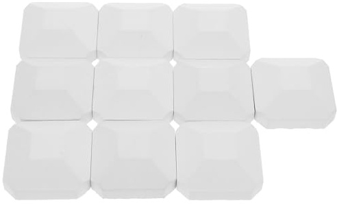 PRETYZOOM 10pcs Cordierite Gas Grill Replacement Briquettes for Bbq, 2x2 Inches, Easy to Use and Simple to Clean, for Portable Gas Grills and Outdoor Cooking