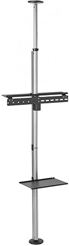 Techly 105612 Support de Sol au Plafond pour TV LCD/LED/Plasma 37-70 Silver