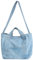 GroßE KapazitäT Denim Stoff Handtasche Damen, Retro Crossbody Tasche Schultertasche, Leicht Und Tragbar, Sky-Blue