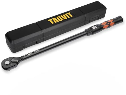 TAGVIT Torque Wrench 1/2 Inch, 60-330 Nm Bicycle & Motorcycle Torque Wrench, ±3% Accuracy with Storage Box for Bicycle, Motorcycle