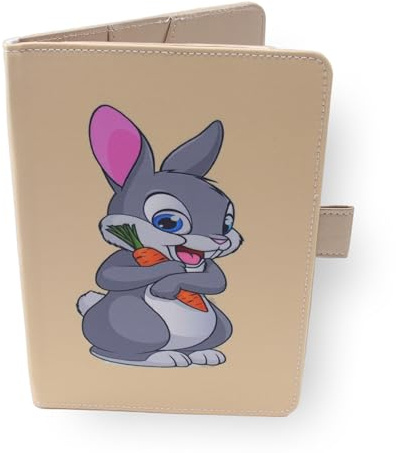 Protège Carnet De Santé Pour Bébé – Lapin – Format A5 15x21 cm – Rabats Pour Ranger Les Ordonnances