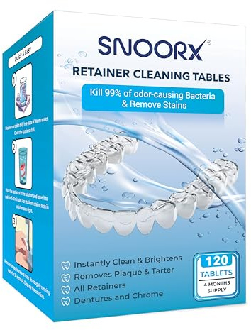 Professional UK Retainer Cleaning Tablets 120,96,36 Tablets, Kills 99% for Denture Cleaning Care, Mouth Guard, Braces, Chrome, Ultrasonic Cleaner Use, Jewellery, 2026 New Formula