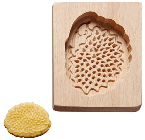 Stampi per Biscotti in Legno, Stampo per Timbri per Biscotti Intagliati, Facili da Sformare, Timbro per Biscotti per Fai Da Te, Halloween, Natale, Feste, Strumento di Cottura