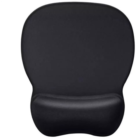 EOUSTRA Alfombrilla de Ratón Ergonómica con Reposamuñecas – Mousepad 4 mm con Memory Foam, Base Antideslizante de Goma – Duradero, Ideal para PC, Portátil, Oficina y Hogar (Pack 1)