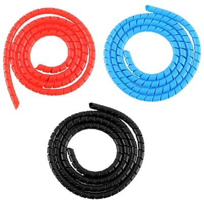 Pokinge 3pcs Winding Cable Wire Protector Cover Tube, 1M/39.37IN Line Organizer Protection Spiral Wrap Winding Cable Wire Protector Cover for M365/PRO Electric Scooters