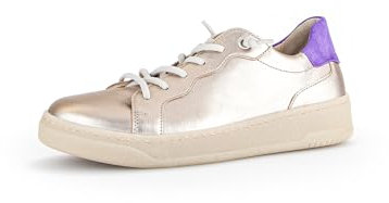Gabor Damen Low-Top Sneaker, Frauen Halbschuhe,Freizeitschuhe,Turnschuhe,Laufschuhe,Freizeit,sportlich,Sportschuhe,Puder/Violetta,40 EU / 6.5 UK
