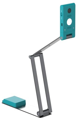 Iriscan Visualizer Webcam Dokumentenkamera v7: 4K UltraHD-13MP, 4-in-1, Visualisierer, A3-Scanner, dokumentenscanner, Videokonferenz, KI-Mikrofon,Autofokus,LED,USB WinMac