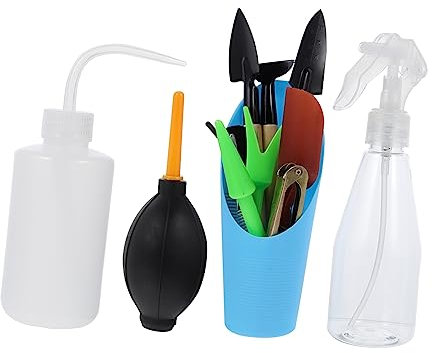 Kisangel 1ensemble Kit Outils De Jardinage Multi-Usage pour Plantes Succulentes Arrosoir Et Sécateurs pour Bonsai Et Plantes Intérieur