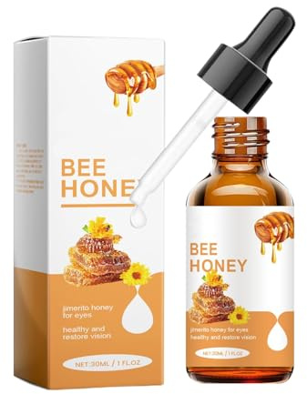 Cuidado de ojos de miel, sueros de tratamiento con de miel, ojos hidratantes líquidos, 30 ml, con intenso efecto de hidratación, fórmula y no grasosa, para rutinas diarias de cuidado de la