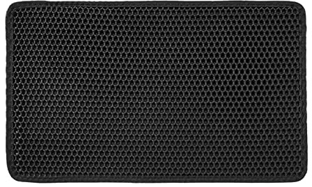 LLINthy Pour tapis de litière en nid d'abeille, double couche, étanche, tamisage, contrôle de dispersion