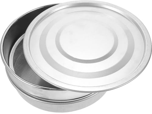 Alasum Vassoio di Germinazione 20 Cm in Acciaio Inossidabile Rete Fine da 1 Mm, Vassoio di Coltivazione Accessorio per Giardinaggio Domestico per Piante da Interno e Coltura di Ortaggi