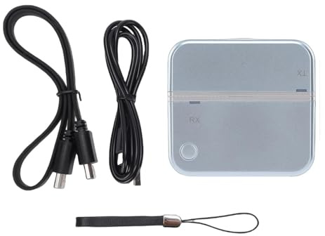 Huba Typ C Trådlös HDMI-sändare och mottagare, 4K-avkodning 1080P-utgång, 2,4 G/5G Plug & Play, HDMI bärbar trådlös för telefon, surfplatta
