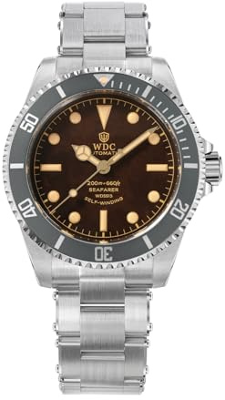 watchdives WD5513P Vintage Sub dykarklocka för män, PT5000 PT5004 automatisk mekanisk lyx dykklockor, 40,7 mm välvt safirglas armbandsur, 20 bar vattentät dykklocka