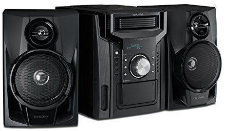 Sharp CD-BH950 Sharp 240W 5-Disc Mini Shelf Speaker System with Cassette and Bluetooth